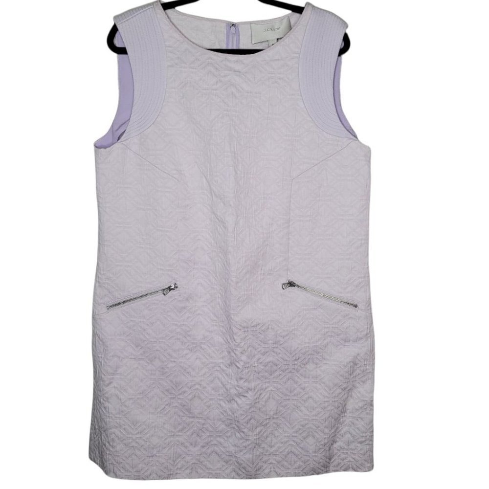 J Crew Jacquard lavender lilac sleeveless dress womens Size XL